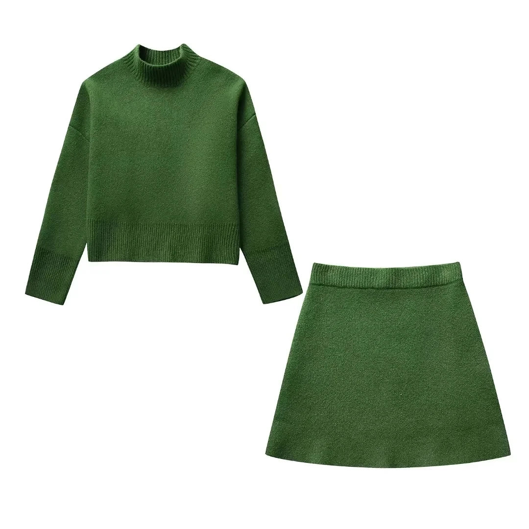 Autumnal two-piece set green