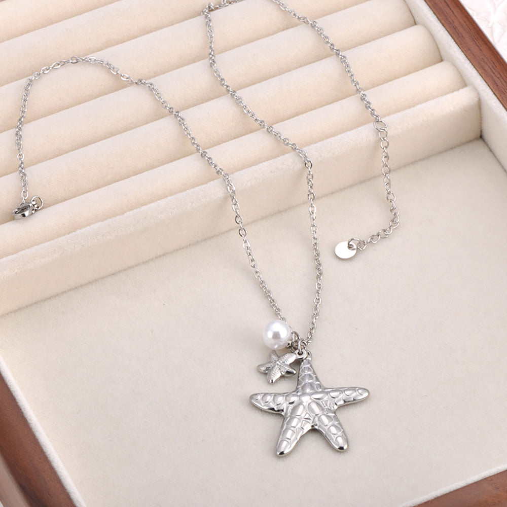 Delicate Starfish Pendant Necklace