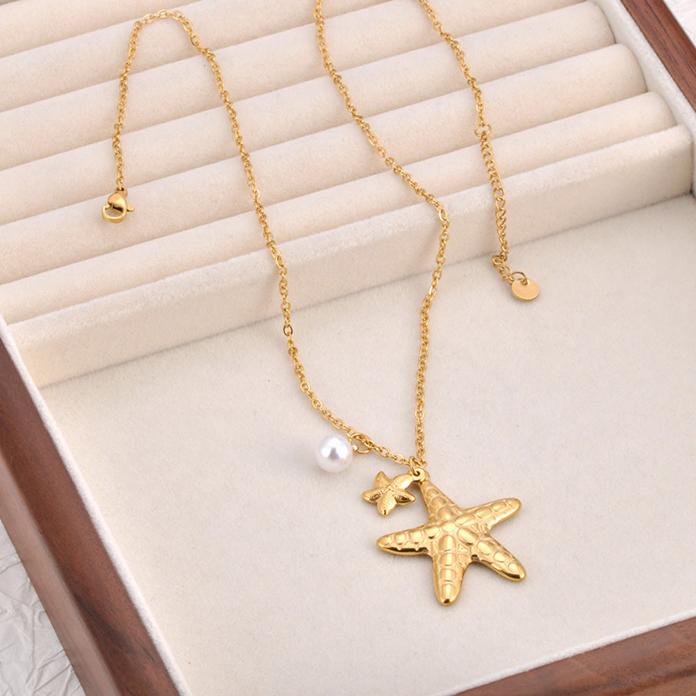 Delicate Starfish Pendant Necklace