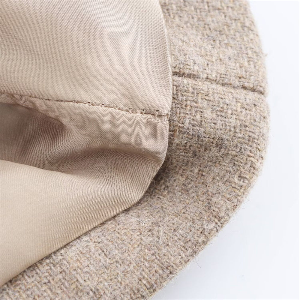 Eleganter Wollmantel mit Kunstfellkragen – Langer Mantel mit Bindegürtel