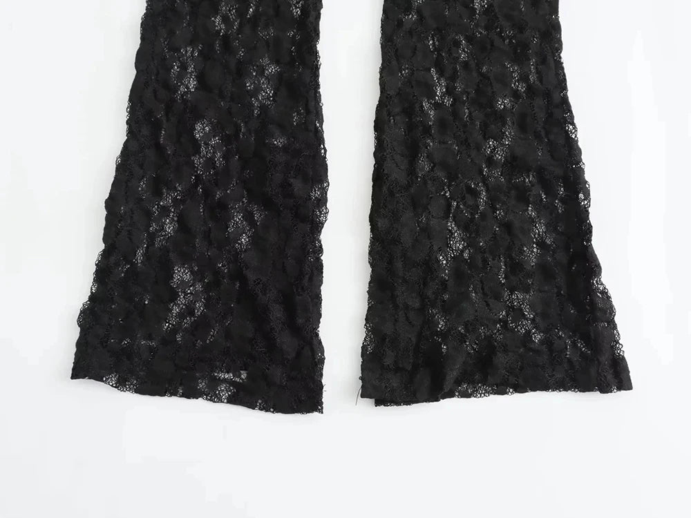 Elegant Lace Long Sleeve Bodysuit