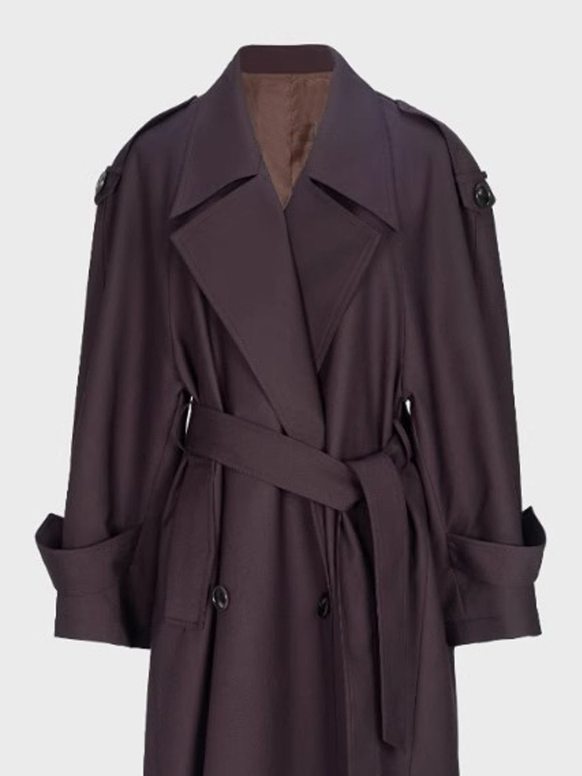 Klassischer Trenchcoat mit Gürtel