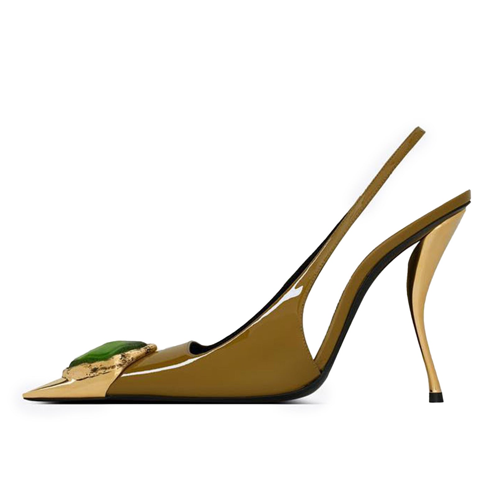 Glamouröse Sandalen mit Edelstein-Besatz