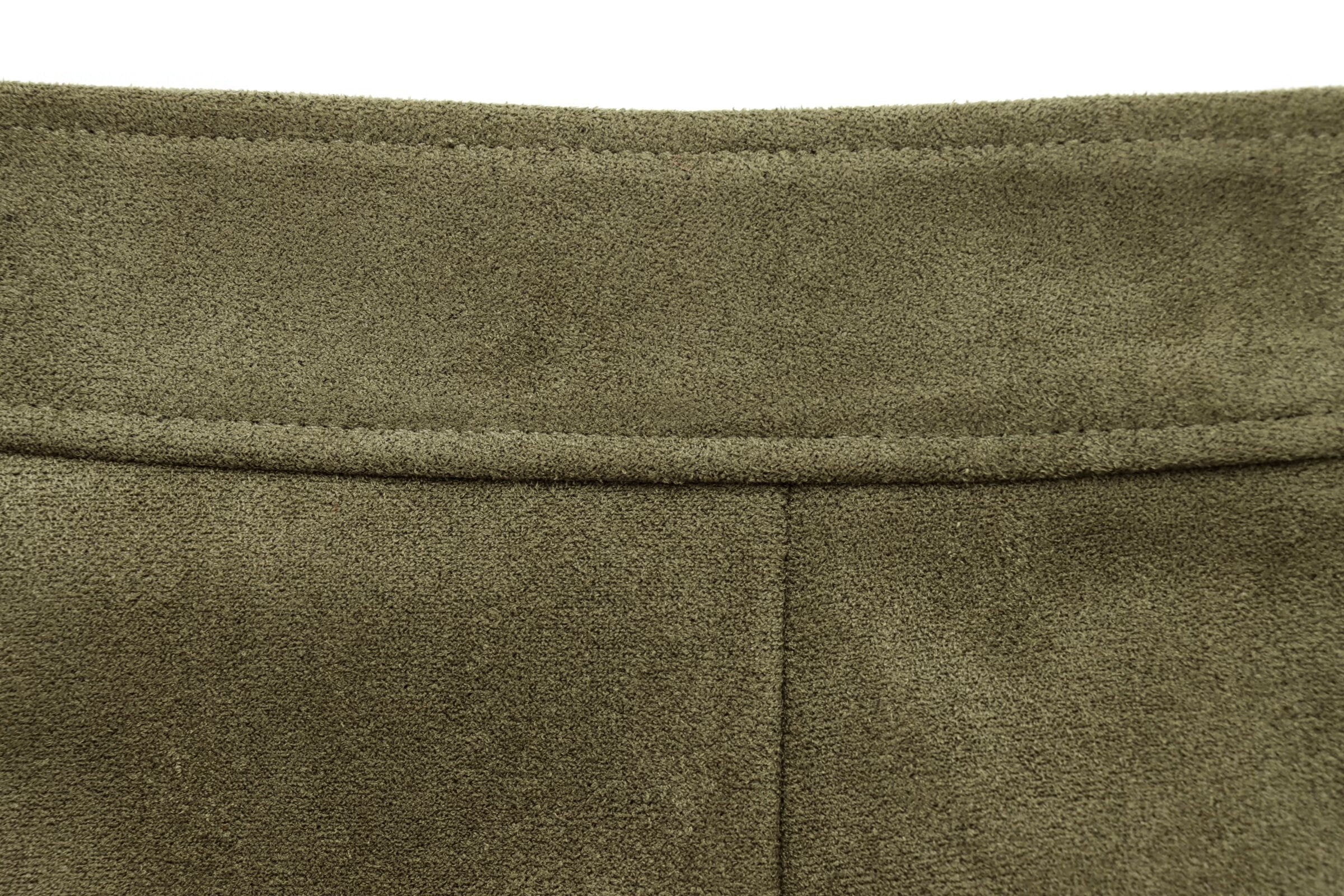 Wildleder-Optik Set: Cropped Jacke & Weite Culotte-Hose