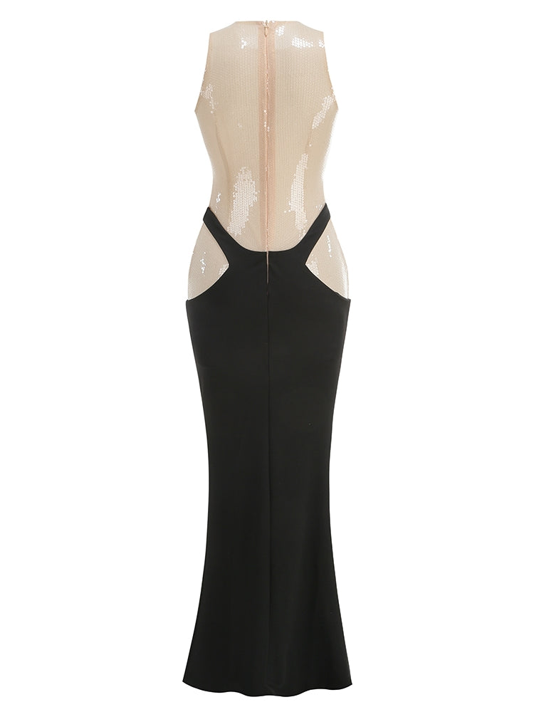 Glamouröses Abendkleid mit Cut-Outs