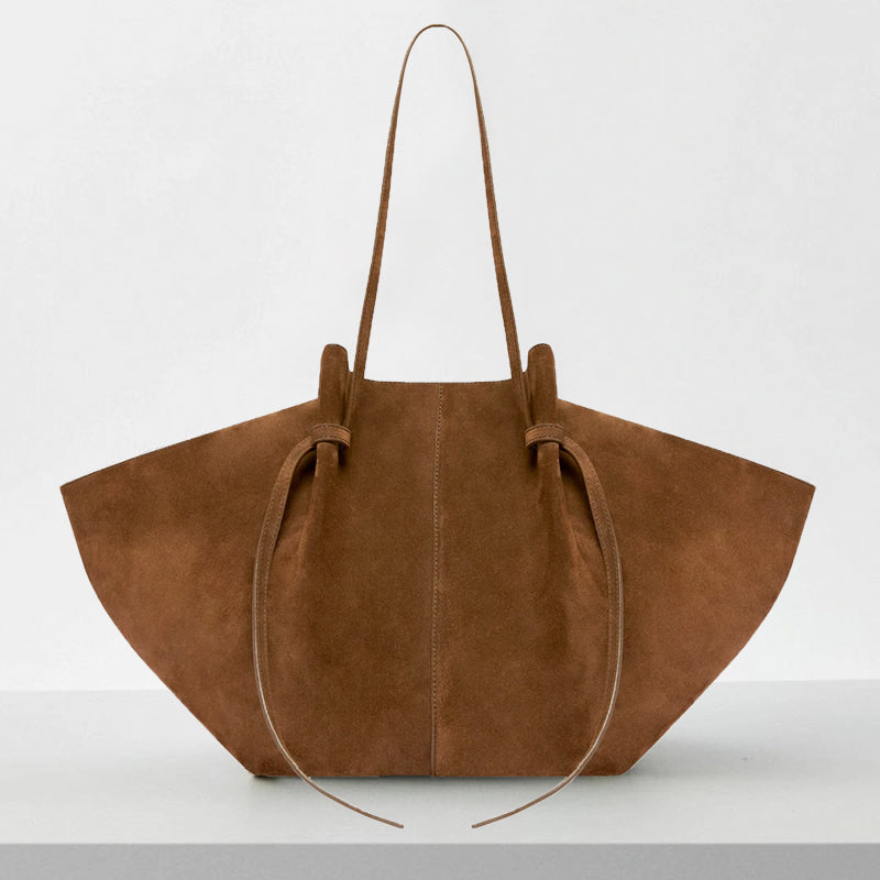 Elegante Veloursleder-Tote "Wings of Style"