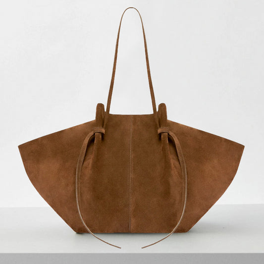 Elegante Veloursleder-Tote "Wings of Style"