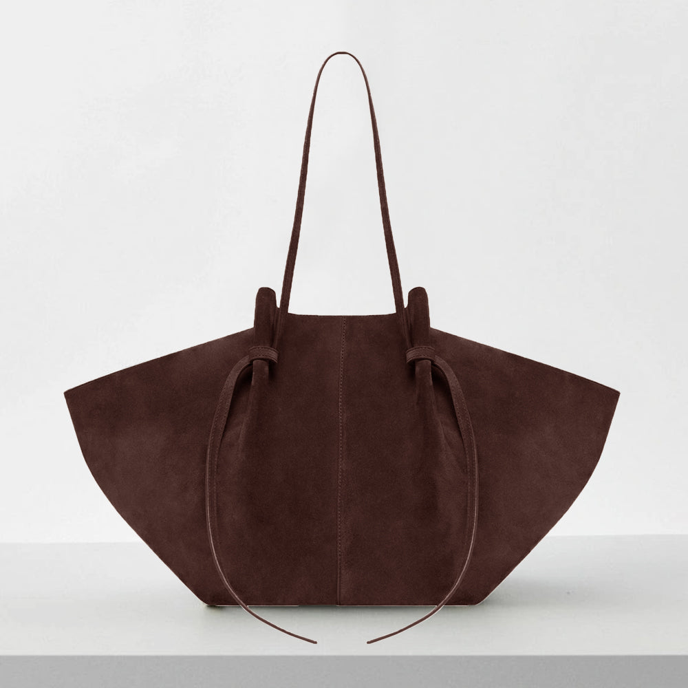 Elegante Veloursleder-Tote "Wings of Style"