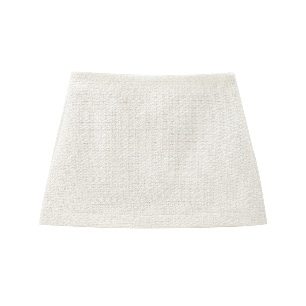 Elegantes Tweed-Set in Creme