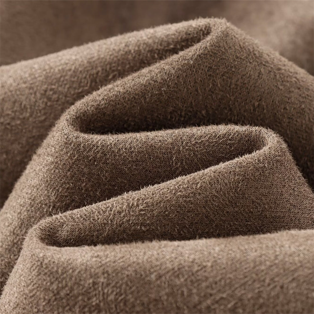 Luxuriöser Wende-Mantel im Kunstleder-Stil – Langer Mantel mit Fell-Imitat