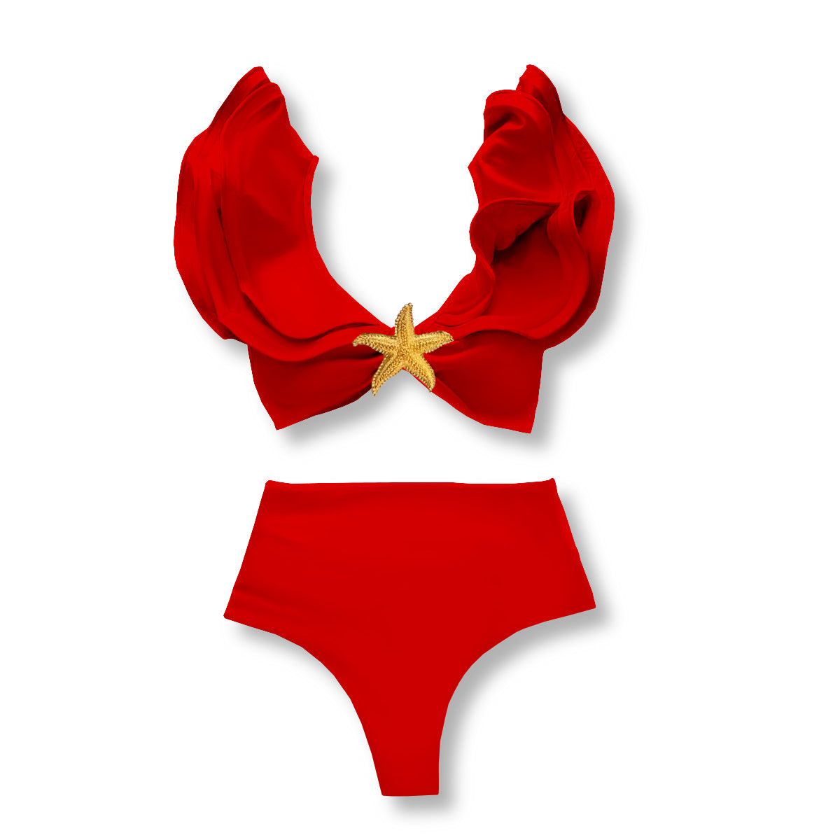 Three-Piece Bikini Set with Skirt