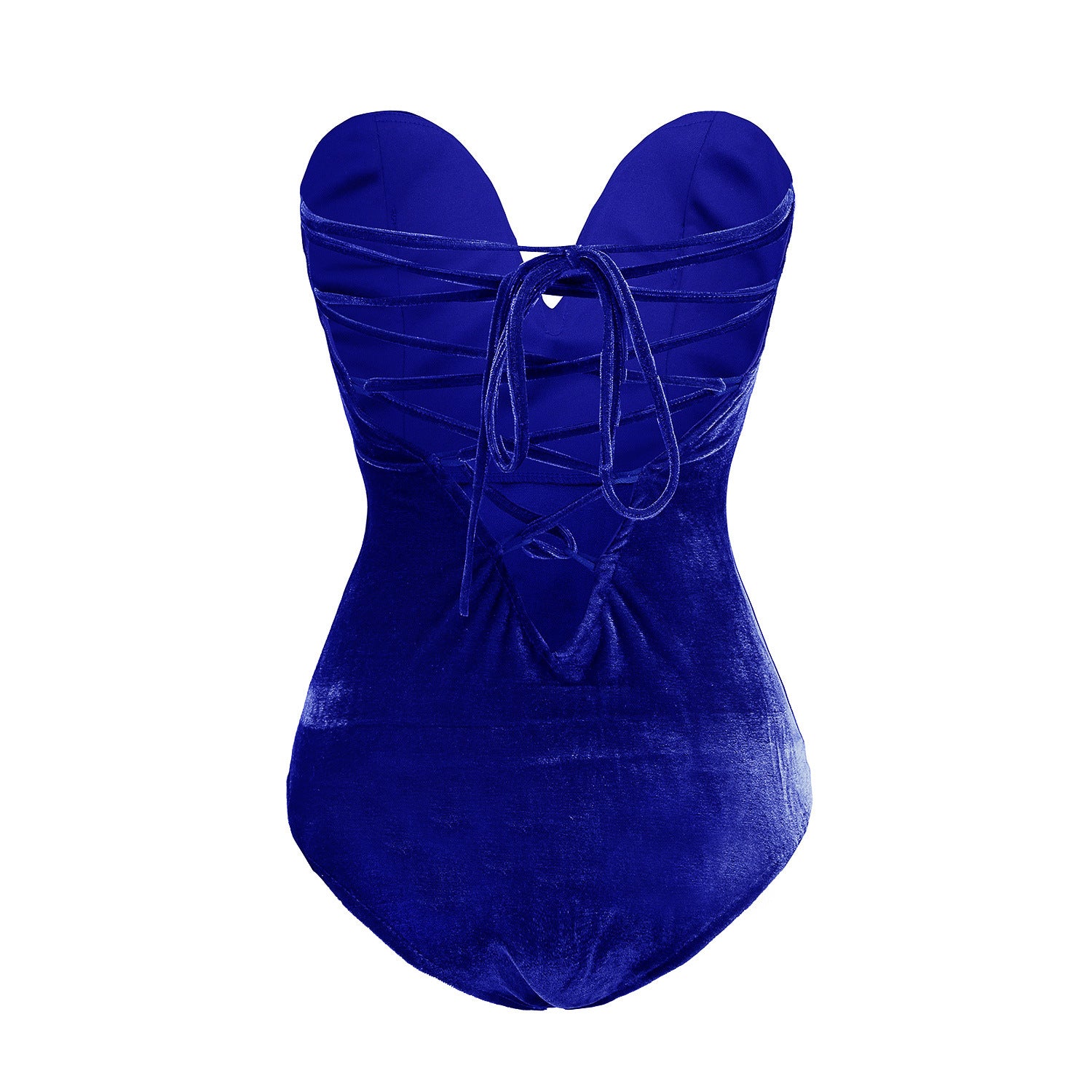 Trägerloser Pleuche-Overall