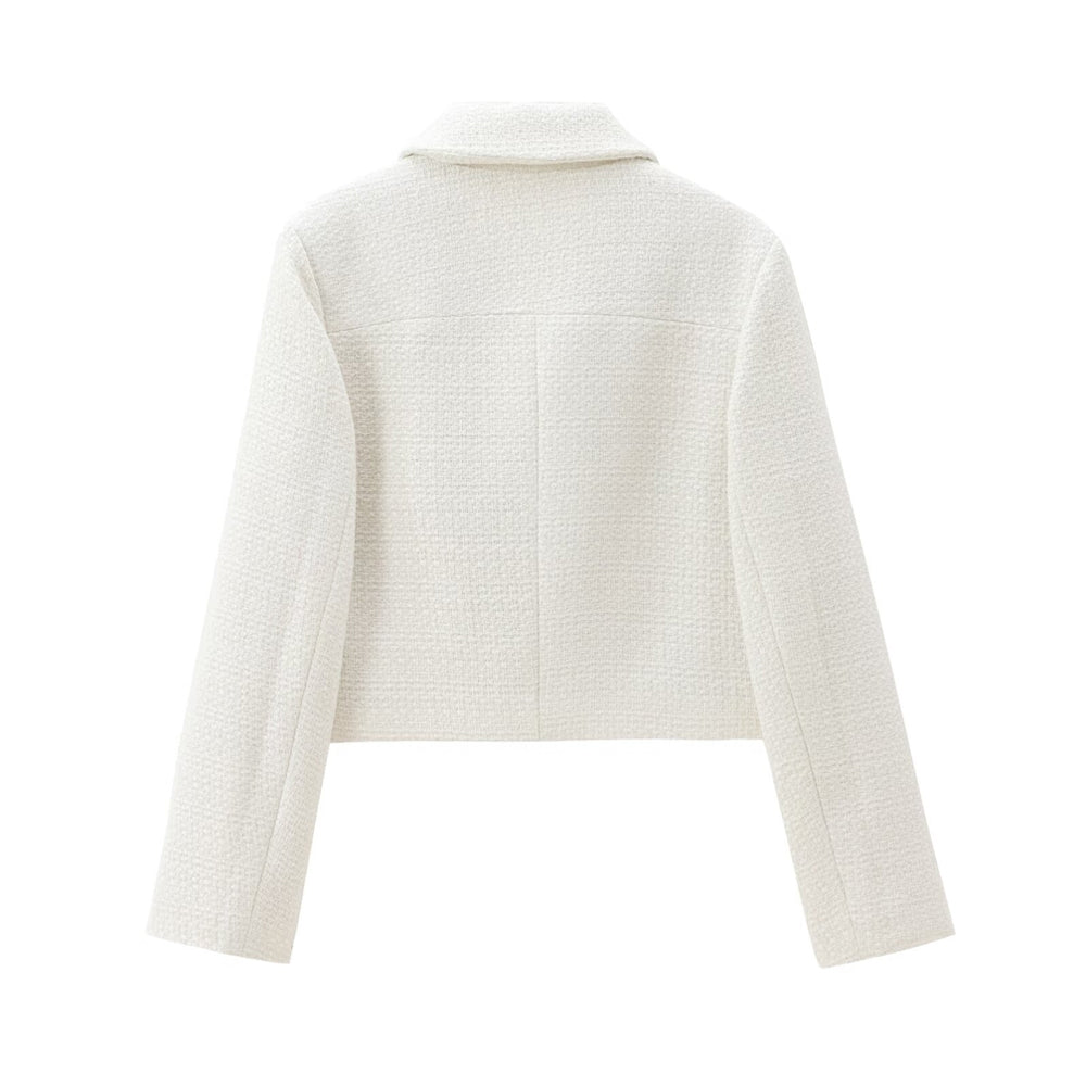 Elegantes Tweed-Set in Creme