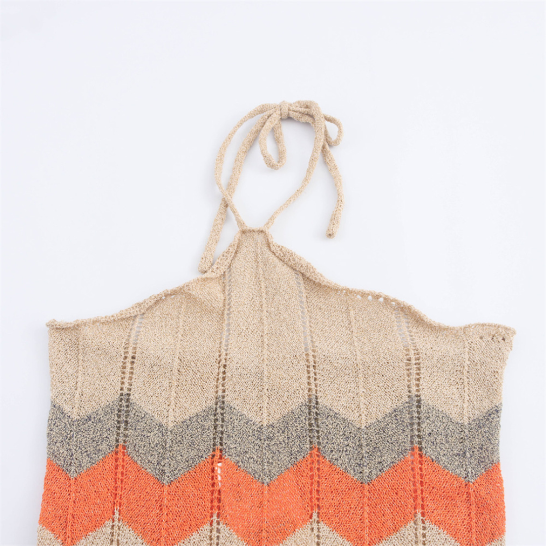 Zigzag Halter Dress