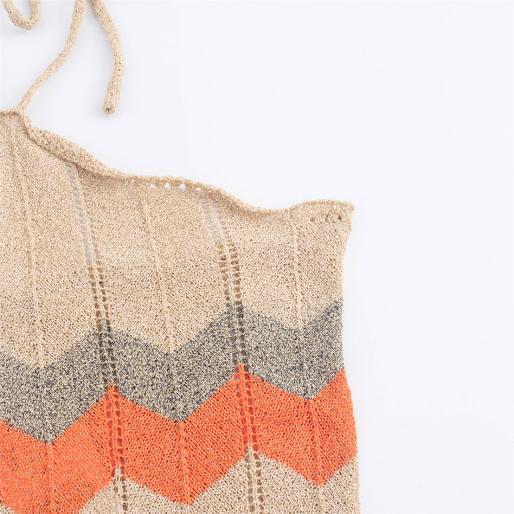 Zigzag Halter Dress
