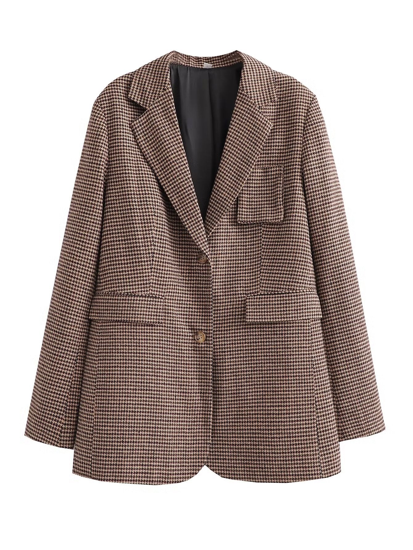 Oversized Check Blazer – Pre-Fall Statement Piece