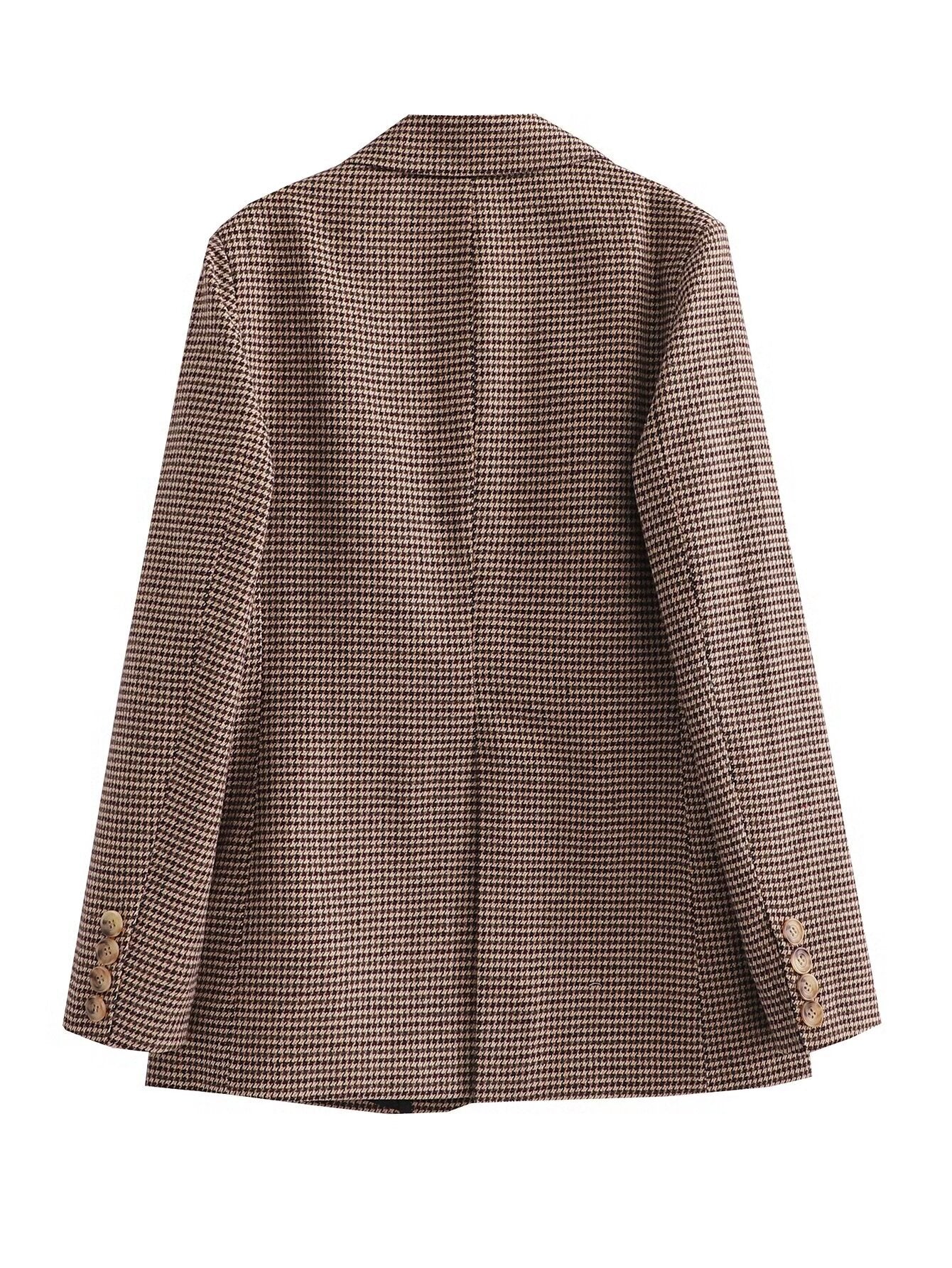 Oversized Check Blazer – Pre-Fall Statement Piece