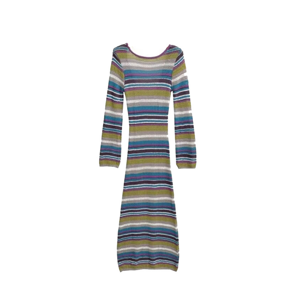Striped Knitted Dress