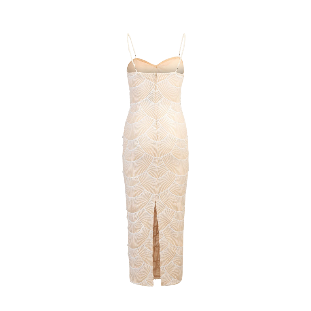 Chic Beaded Lace Dress