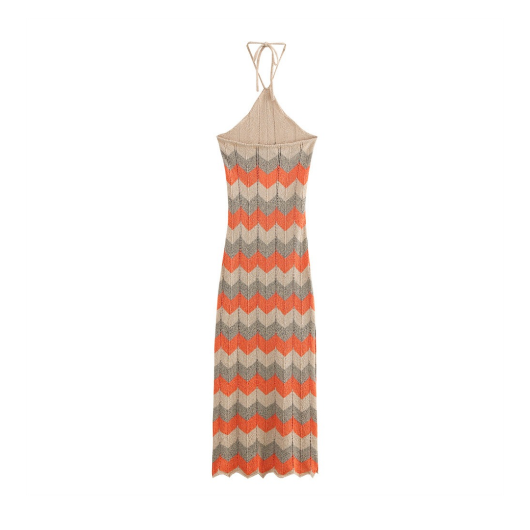 Zigzag Halter Dress