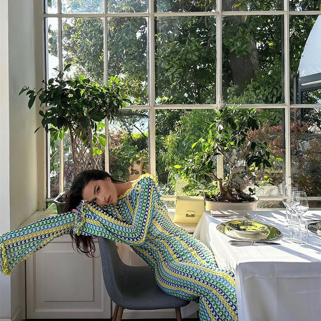 Crocheted Knitted Dress