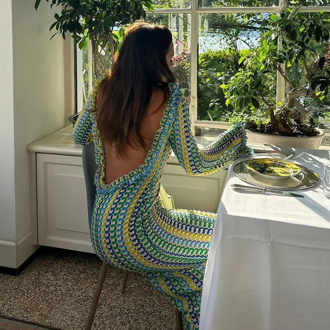 Crocheted Knitted Dress