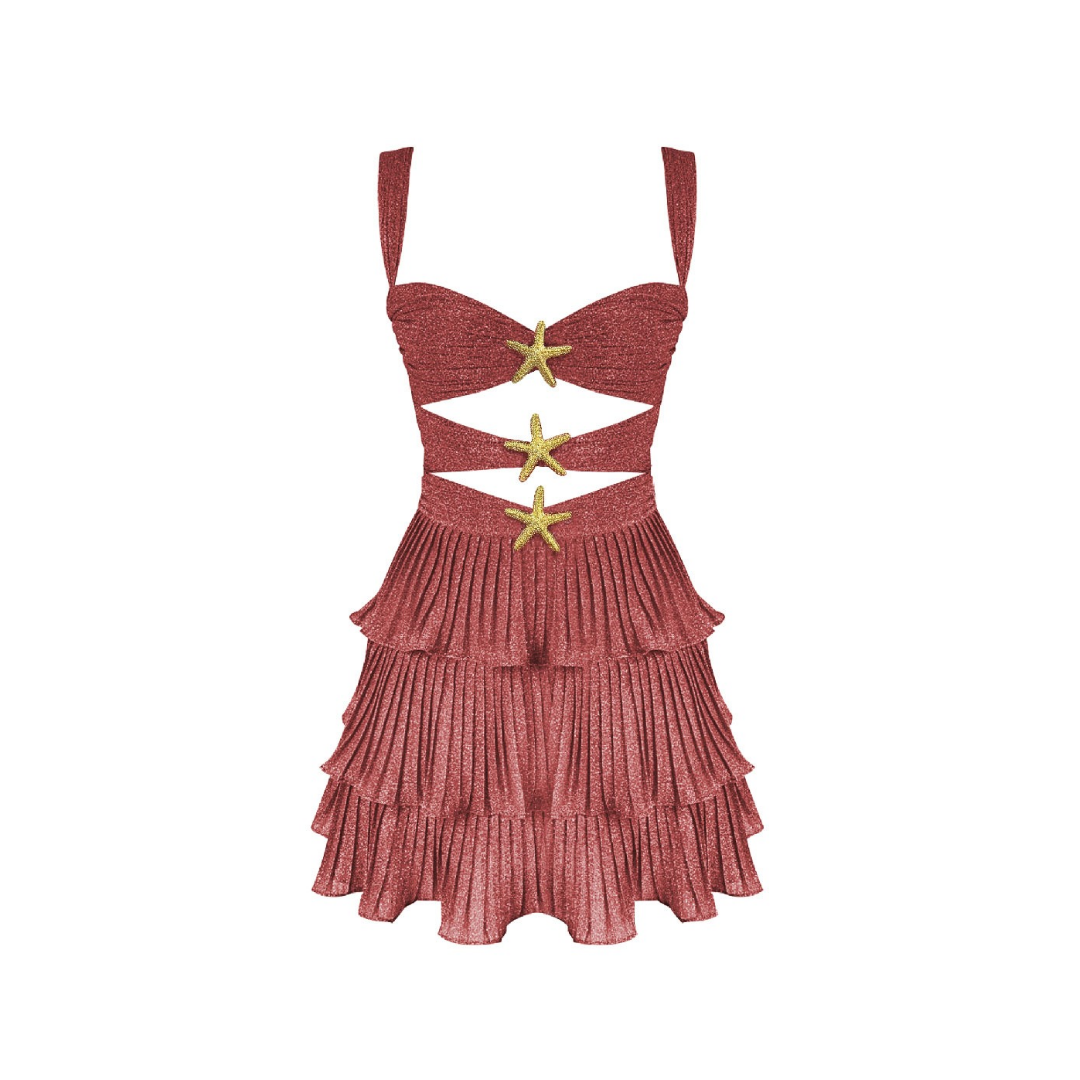 LuxeGleam - Cutout Kleid