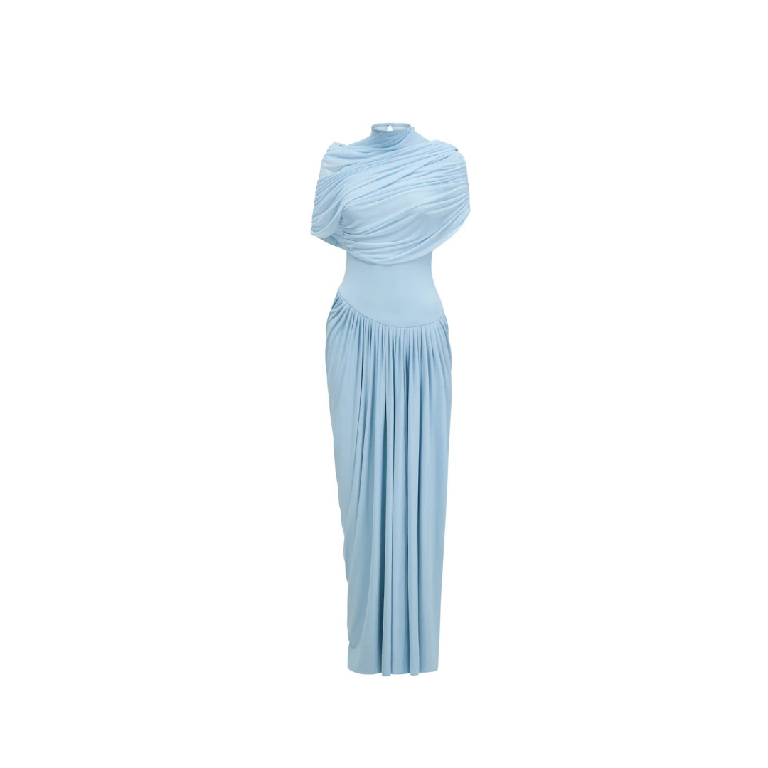 Himmelblaues Gala-Abendkleid