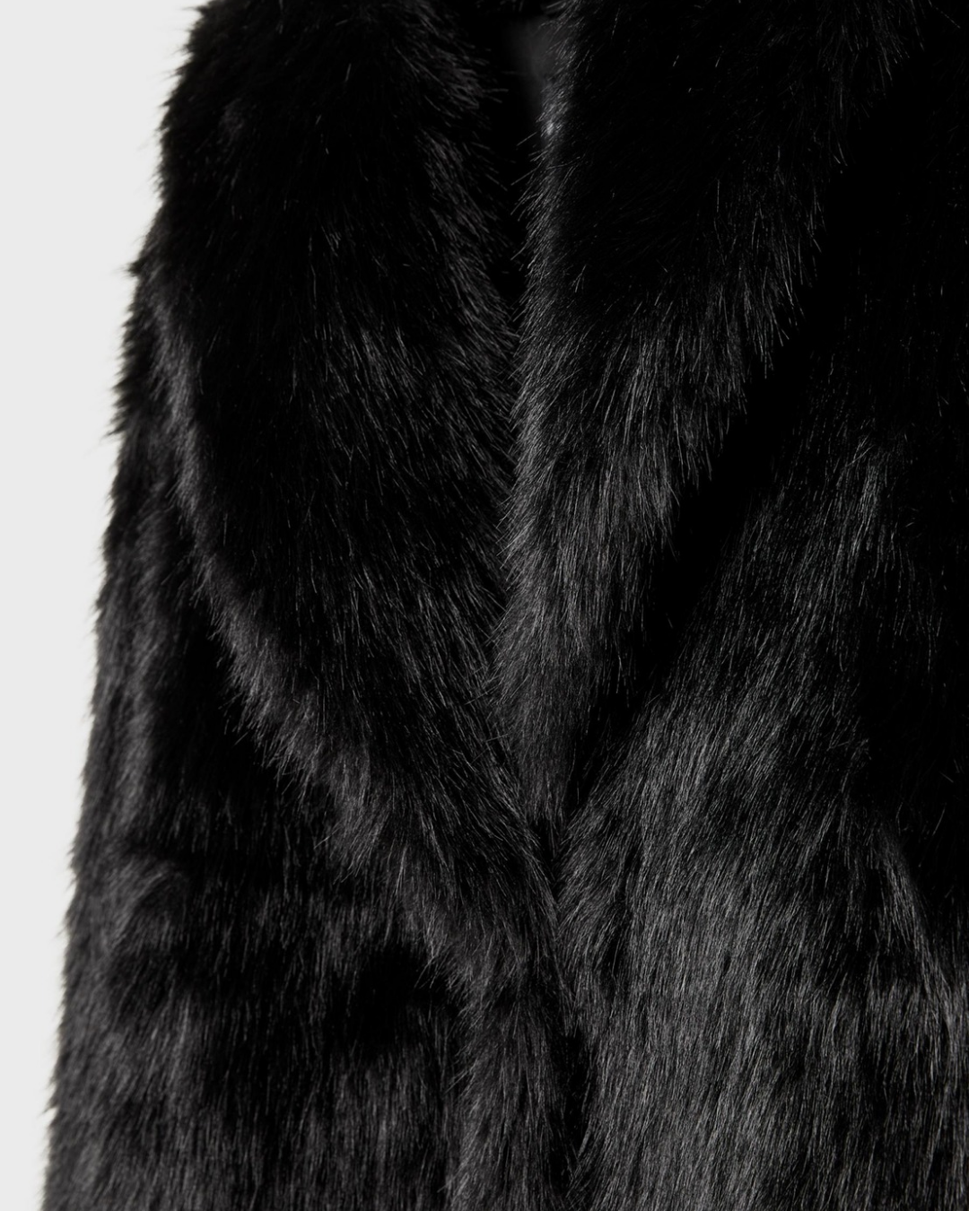 Kunstfell-Mantel mit Blazer-Kragen – Luxuriöser Toskana