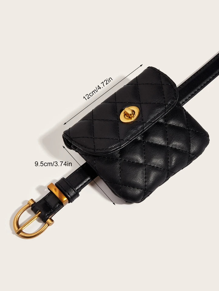 Schwarzes & Gold Glamour - Exklusiver Taillengürtel