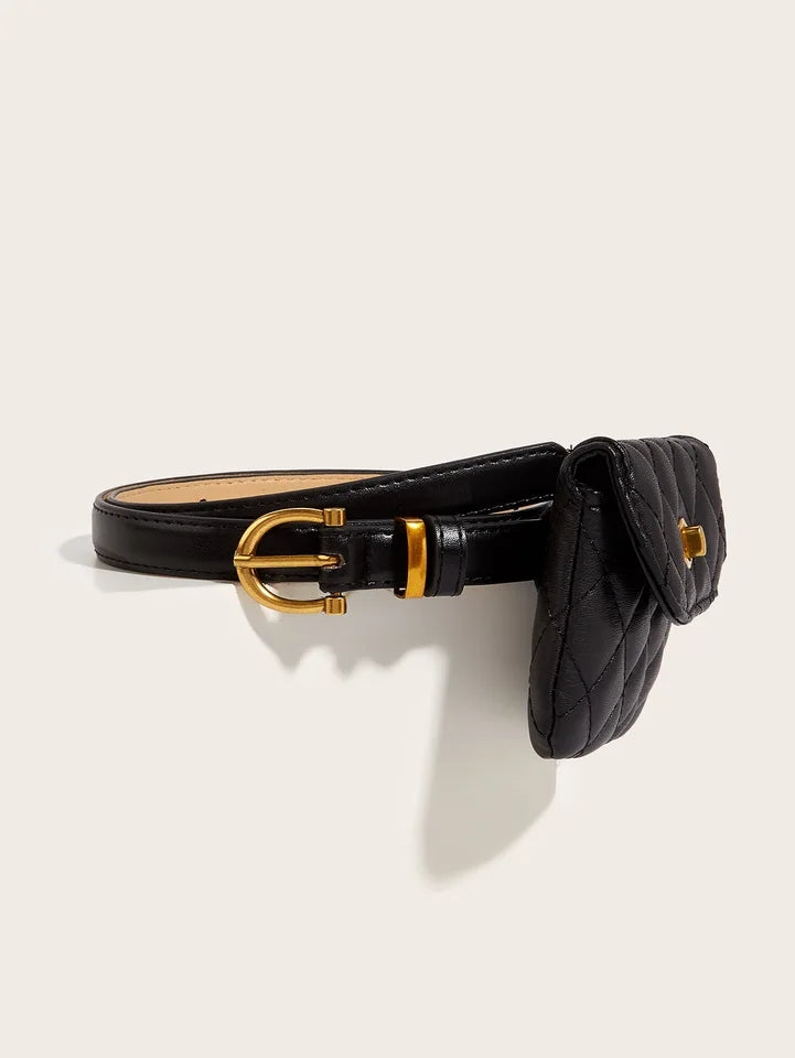 Schwarzes & Gold Glamour - Exklusiver Taillengürtel