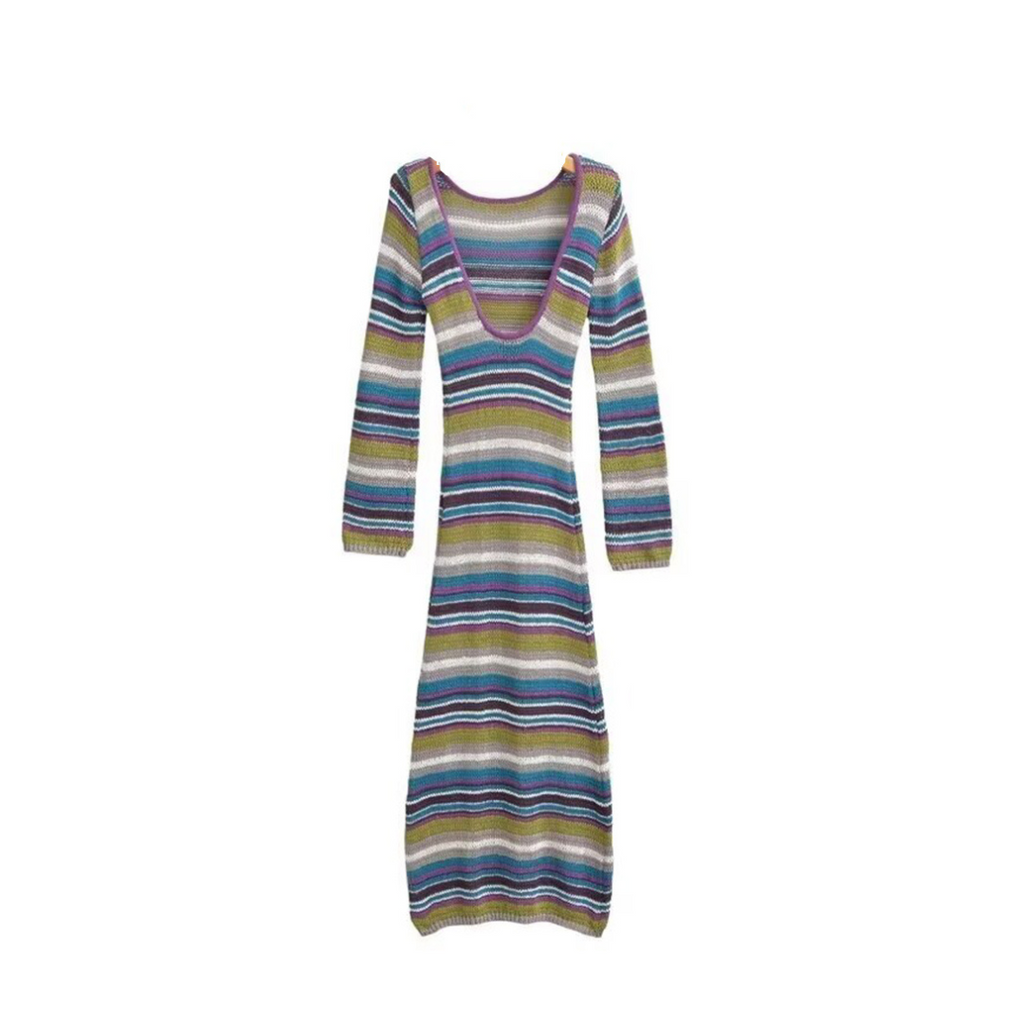 Striped Knitted Dress
