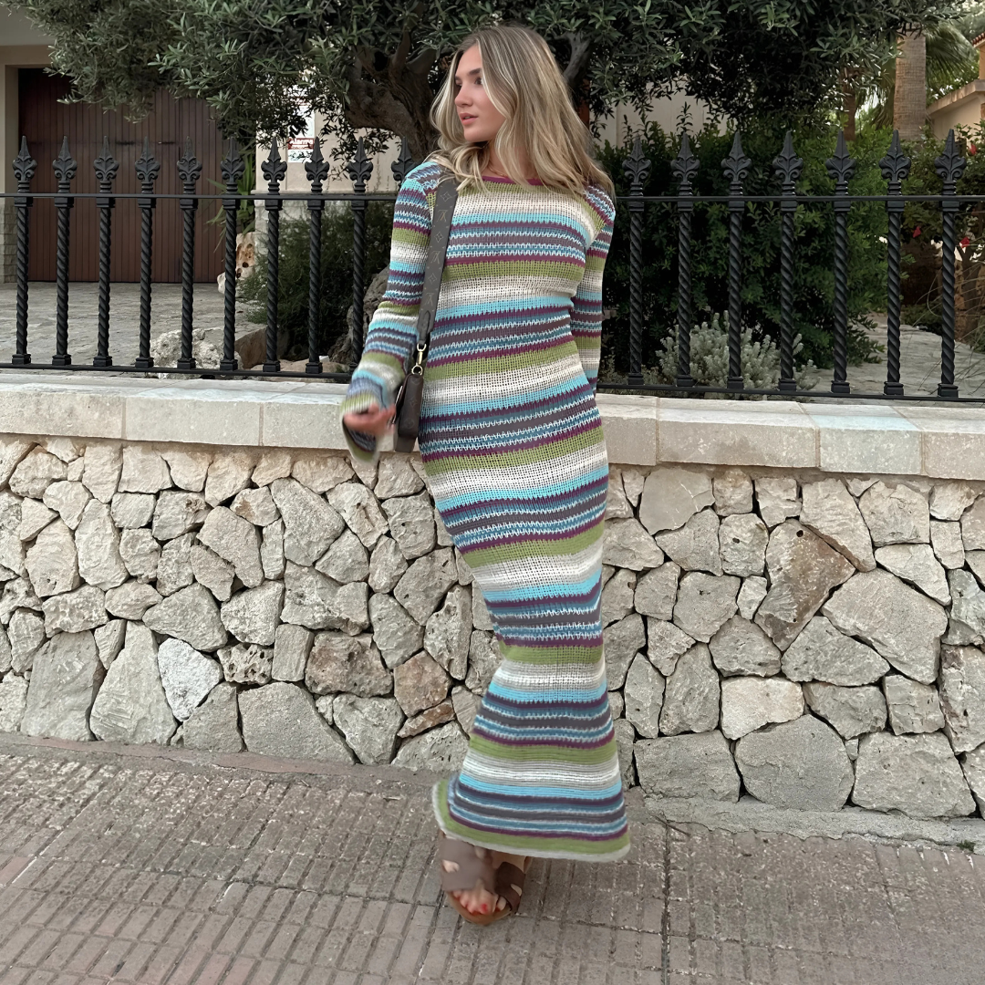 Striped Knitted Dress