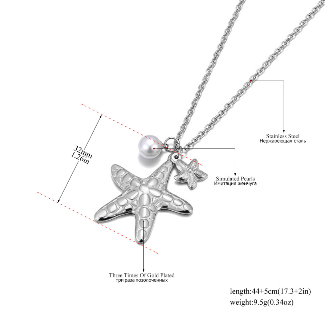 Delicate Starfish Pendant Necklace