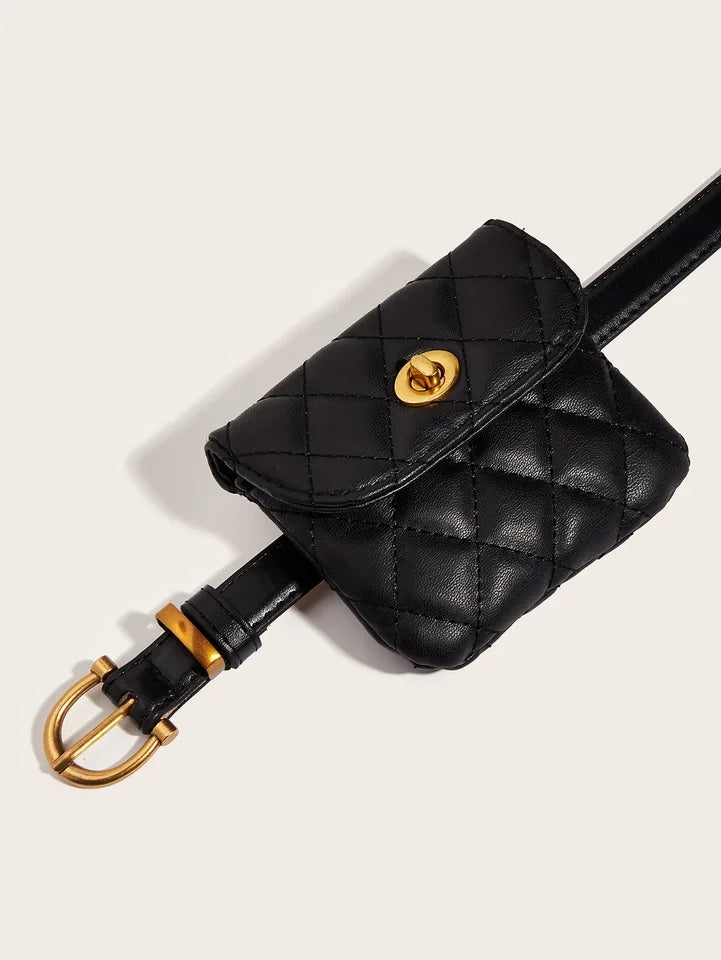 Schwarzes & Gold Glamour - Exklusiver Taillengürtel