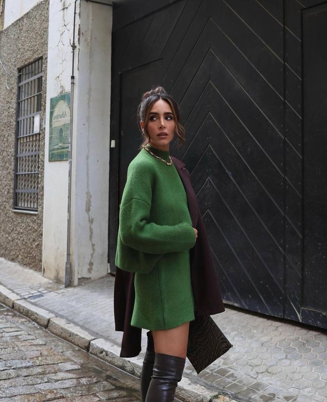 Herbstliches Zweiteiler Set Grün