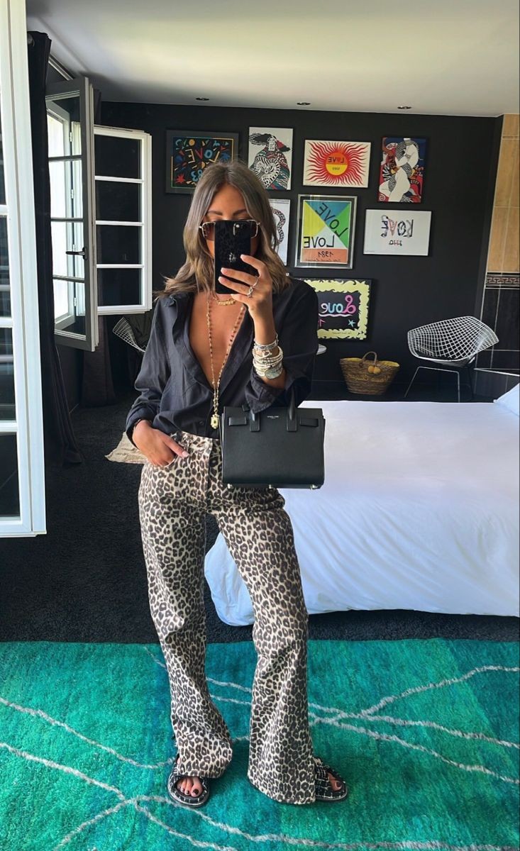 WildStride - Damen-Jeans mit Tierfellmuster