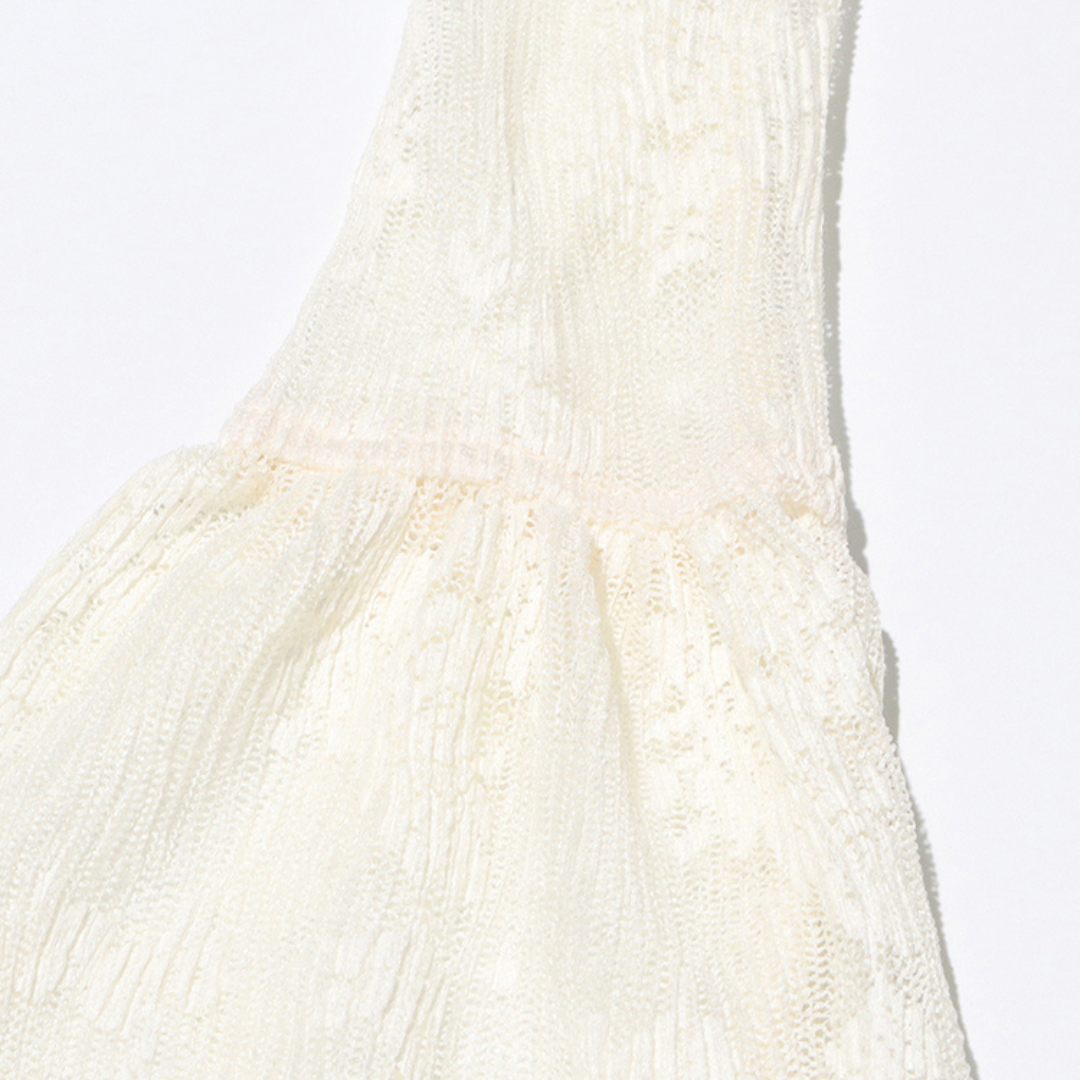 LaceWhisper - Weißes Spitzenkleid