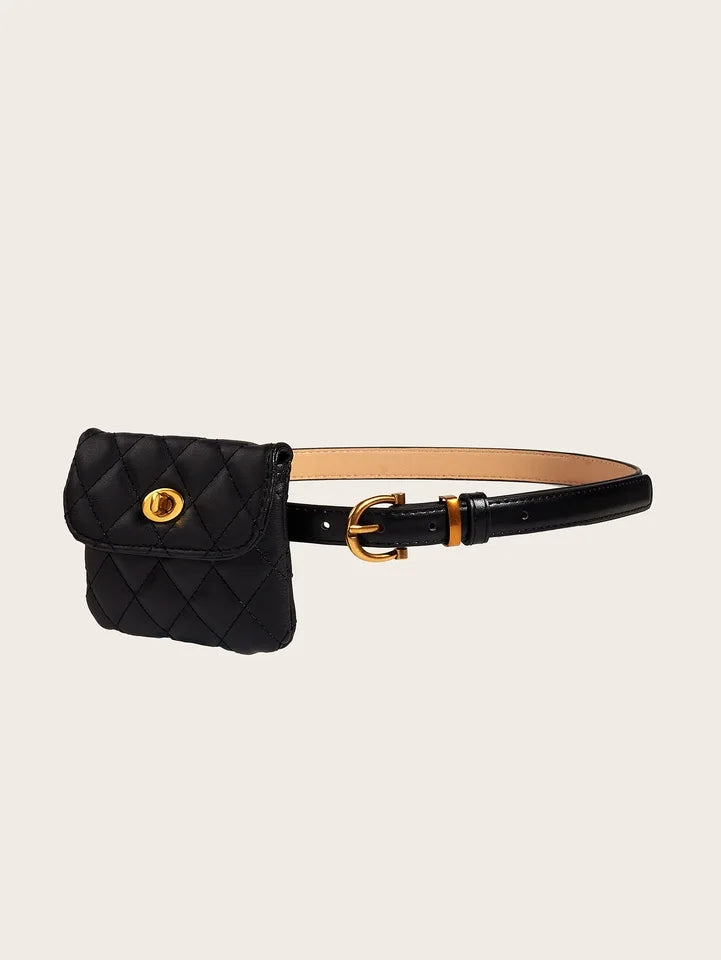 Schwarzes & Gold Glamour - Exklusiver Taillengürtel