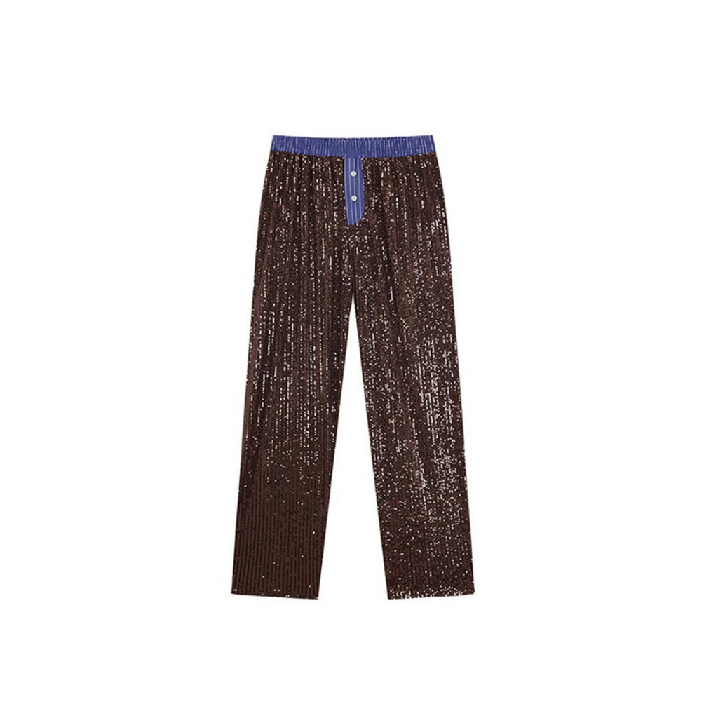 Sparkling Sequin Set - Bluse und Lange Hose