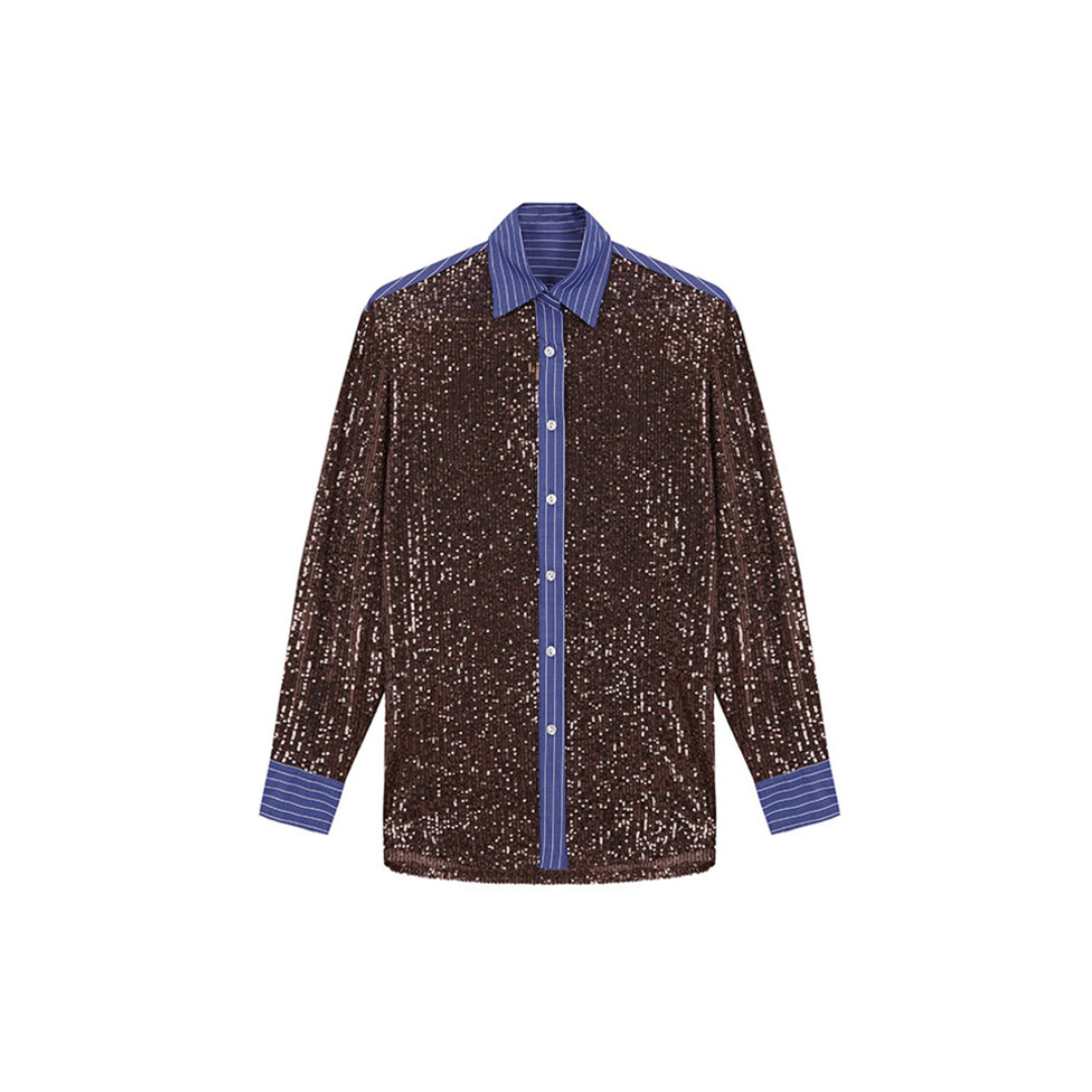 Sparkling Sequin Set - Bluse und Lange Hose