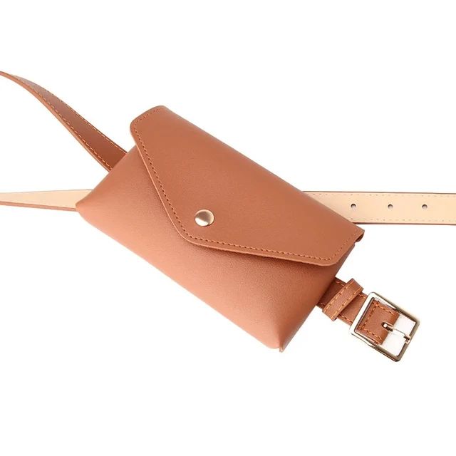 Breeze - Beige Bauchtasche aus Leinen mit Toffee-Akzenten