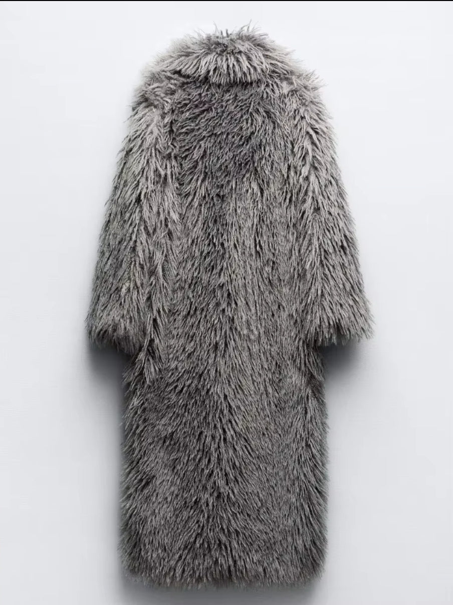 Wintertraum Faux-Fur Mantel