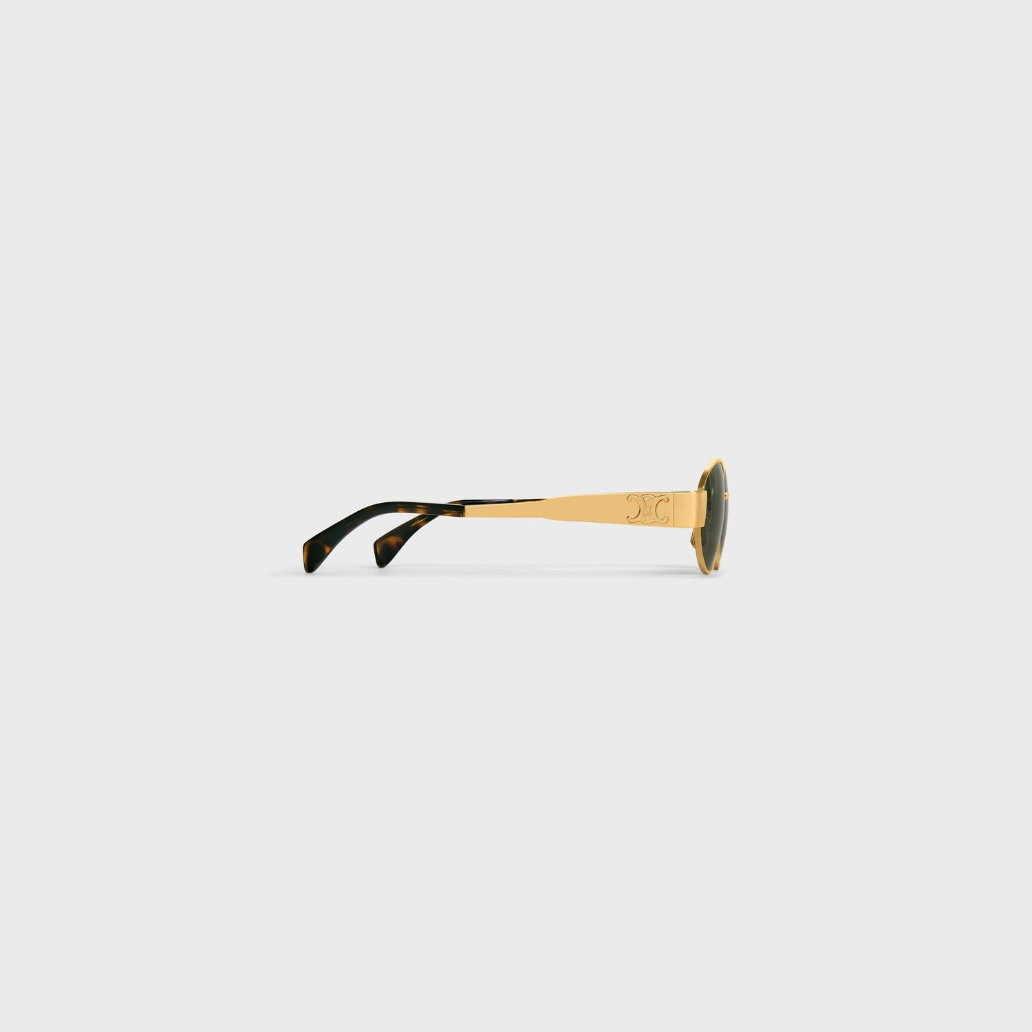 Elegante Oval-Sonnenbrille "Goldrausch"