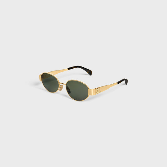 Elegante Oval-Sonnenbrille "Goldrausch"